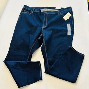 Old Navy Women’s Mid Rise Rockstar Super Skinny Jeans Sz 26 Dark Wash